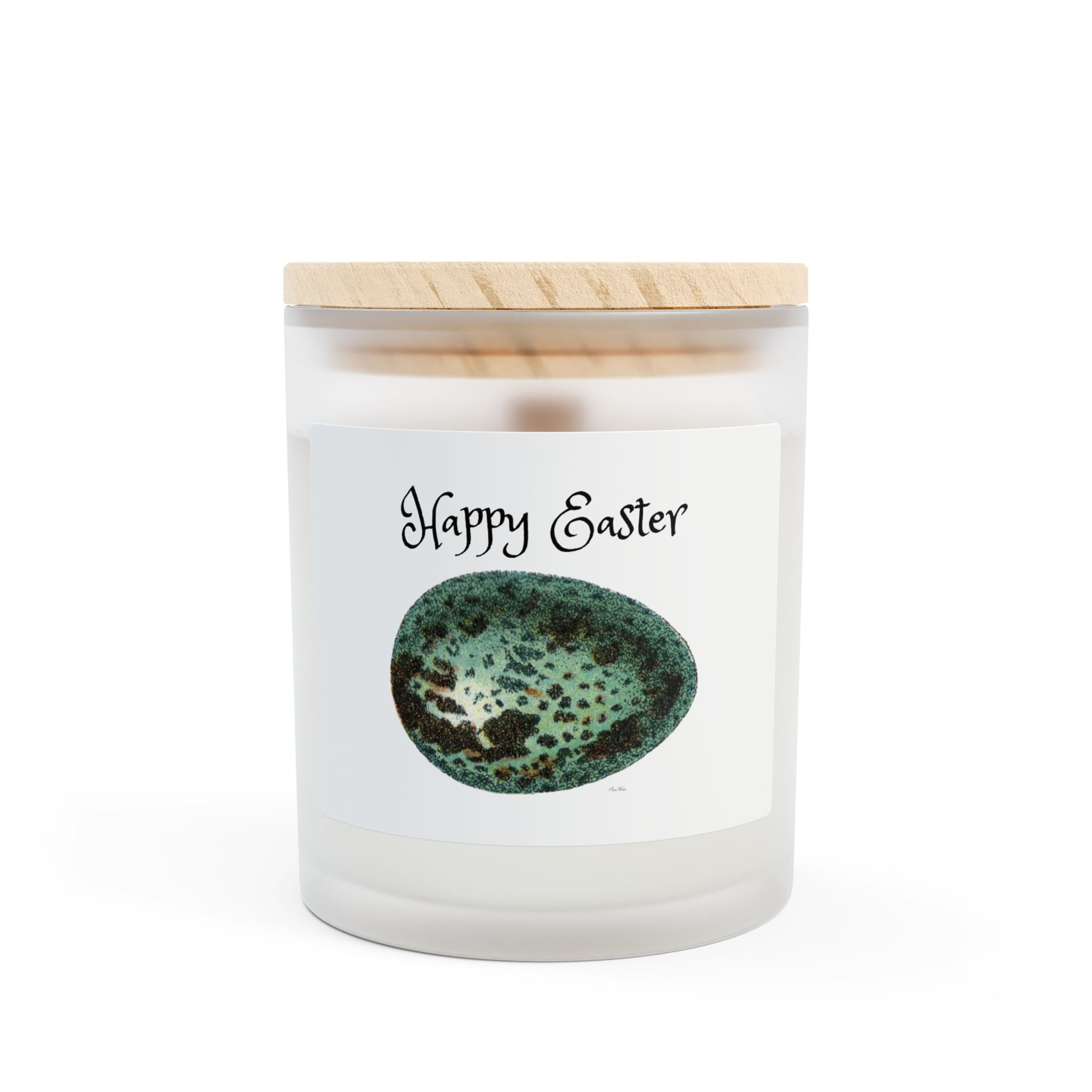 Happy Easter Egg Frosted Glass Candle - 11oz Decorative Scented Candle 9 choices
