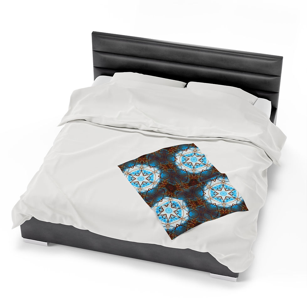 Thumbnail: Winter Branches Velveteen Plush Blanket (3 variants)