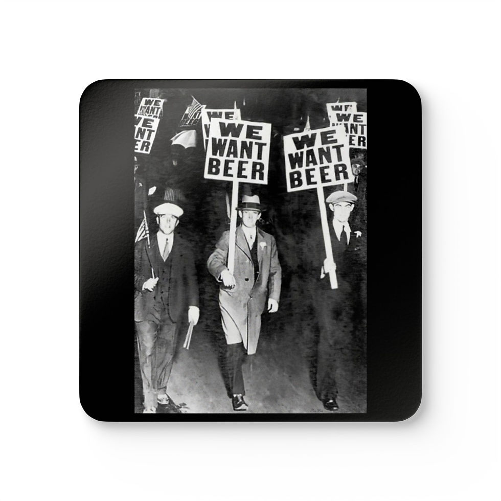 We Want Beer Corkwood Coaster Set of 4