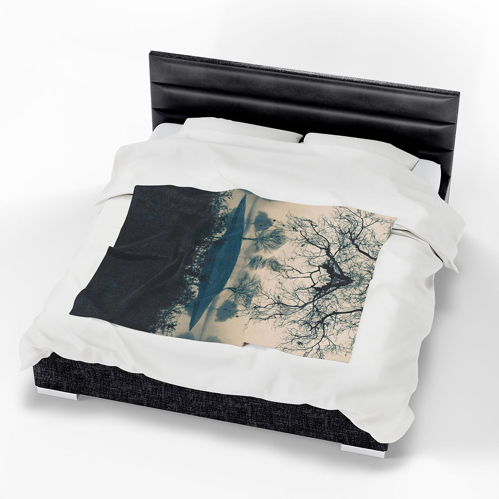 Thumbnail: Cyano Island - Velveteen Plush Blanket (3 variants)