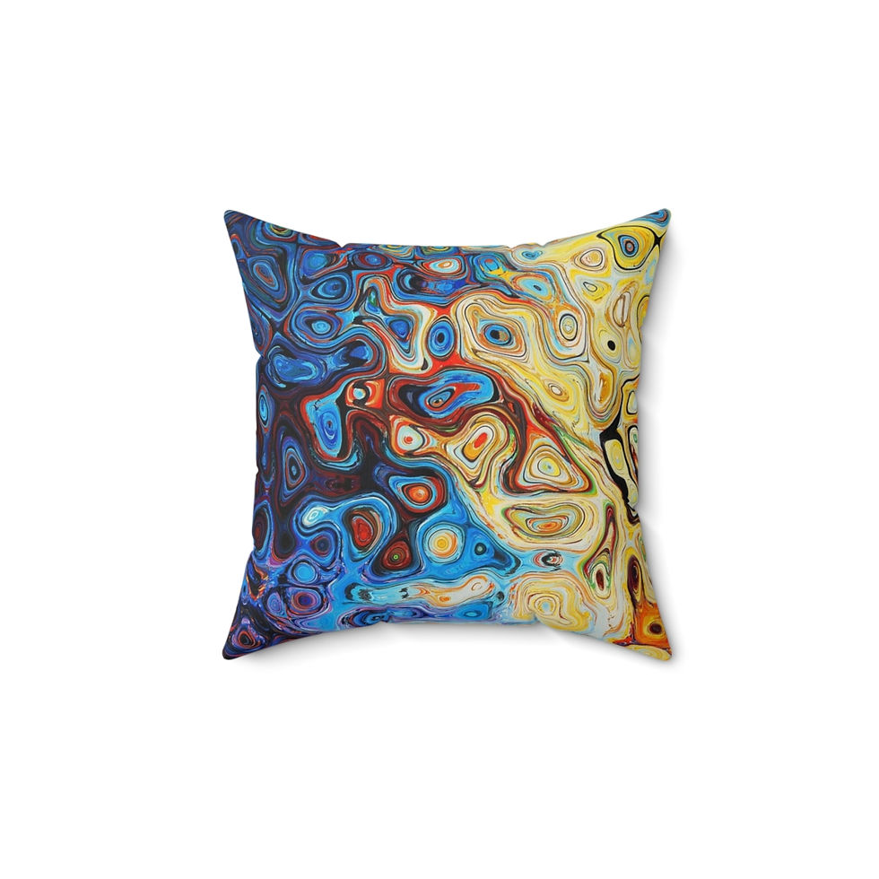 Thumbnail: Italian Marble Paper Spun Polyester Square Pillow (4 variants)