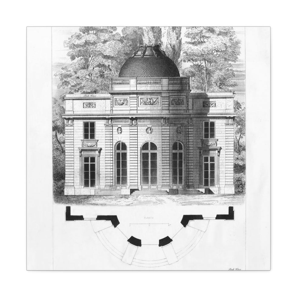 Thumbnail: Chateau v 2.0 w landscape Canvas Gallery Wraps 