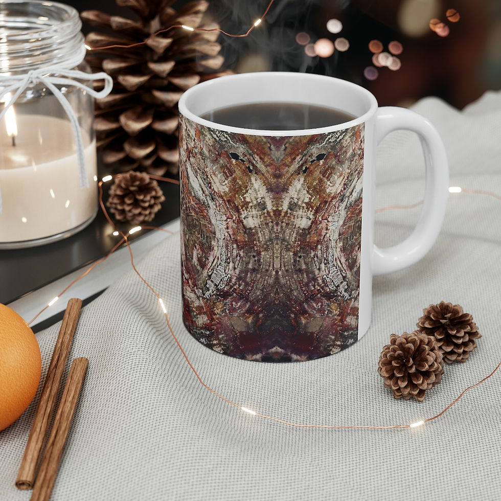 Thumbnail: Fossilized Tree Stump Ceramic Mug 11oz