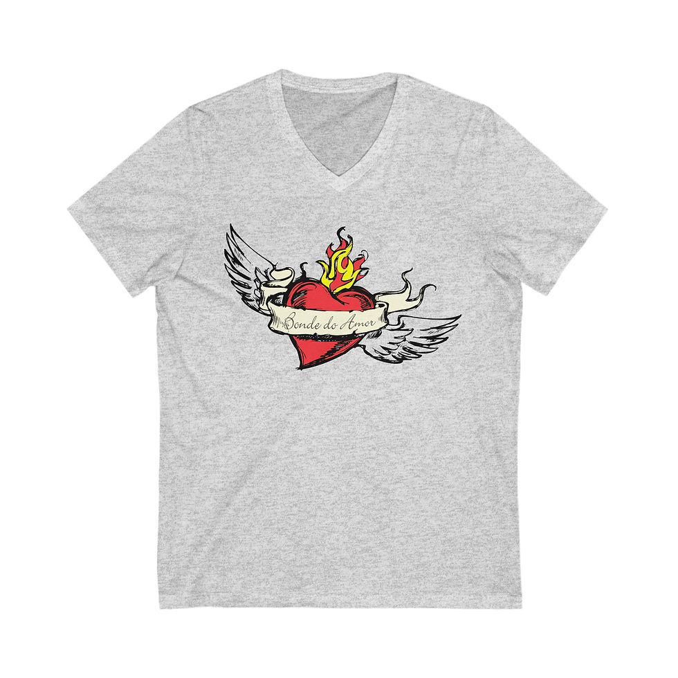 Bond of Love: Unisex Short Sleeve V-Neck Tee (7 colors / 6 sizes)