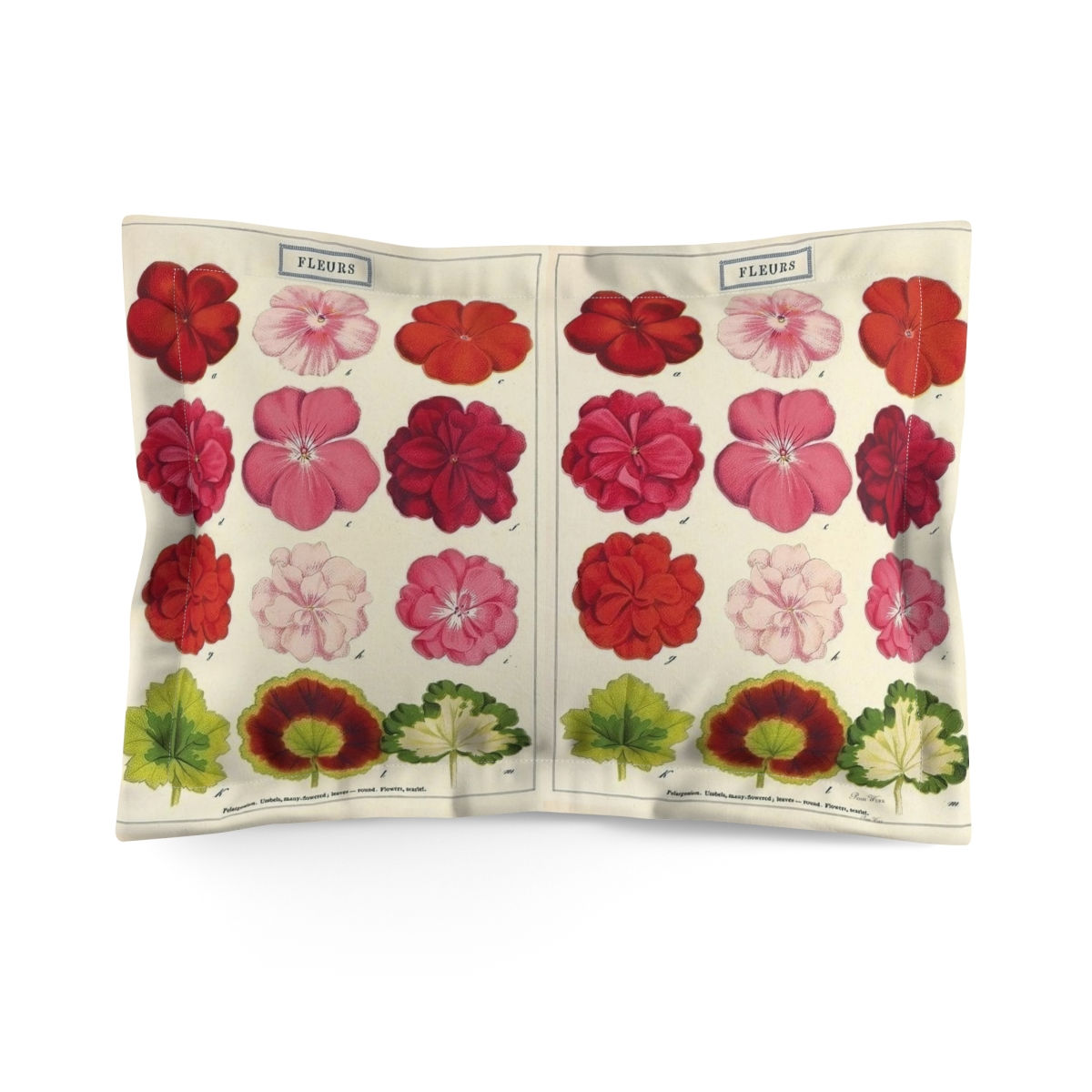 Geranium Microfiber Pillow Sham (2 sizes)