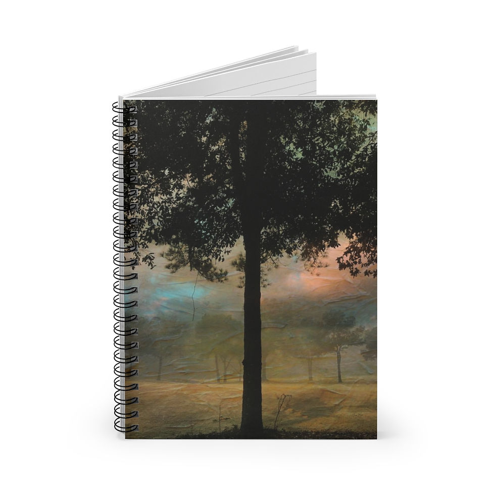 Thumbnail: Tree Silhouette Spiral Notebook - Ruled Line