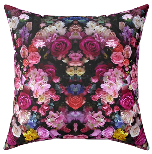 Infinity Roses Decorative Throw Pillow - 3 sizes