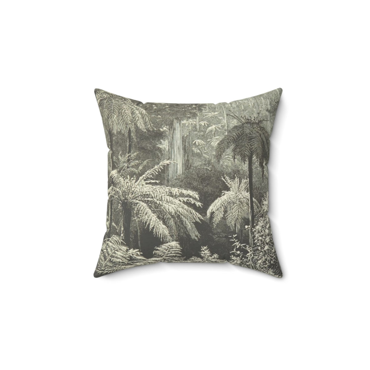 Tropical Forest Faux Suede Square Pillow (1 variant)