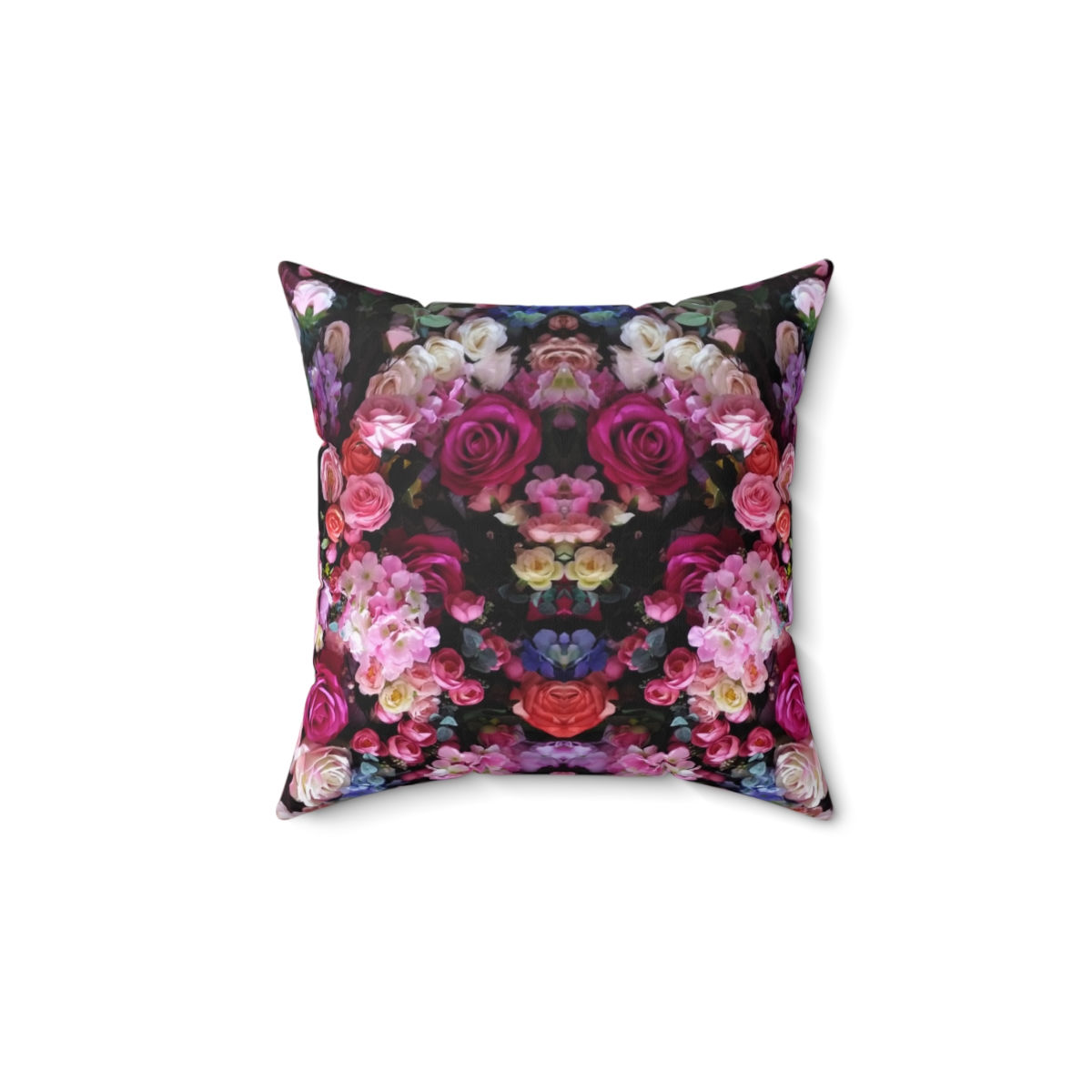Infinity Roses Faux Suede Square Pillows (4 variants)