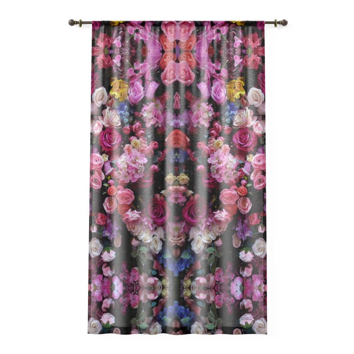 Infinity Roses Window Curtain