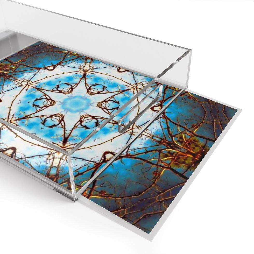Thumbnail: Winter Branches Acrylic Serving Tray (1 size)