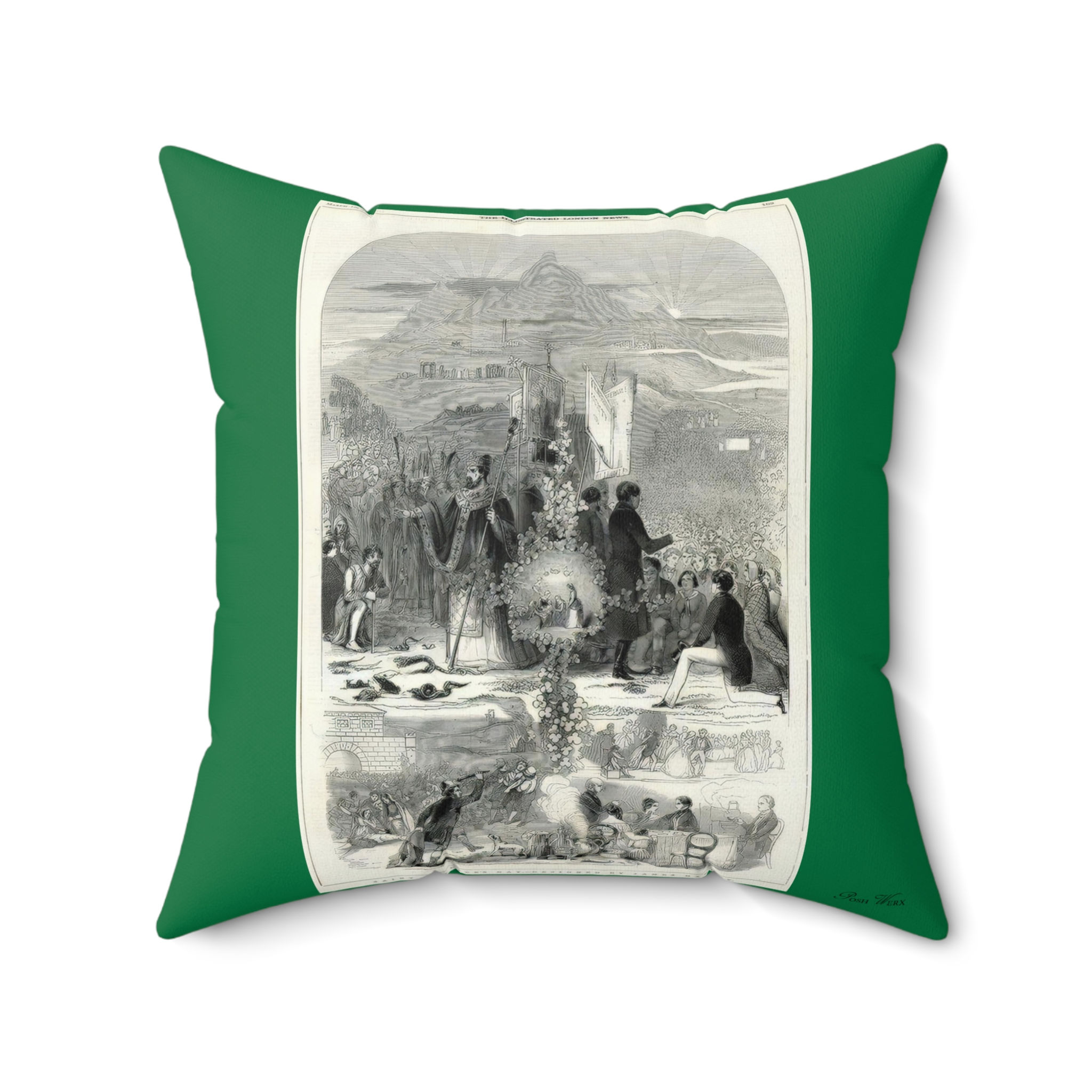 Saint Patrick Faux Suede Square Pillow (4 sizes)