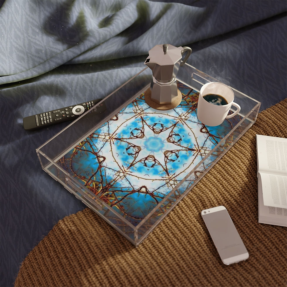 Winter Branches Acrylic Serving Tray (1 size)