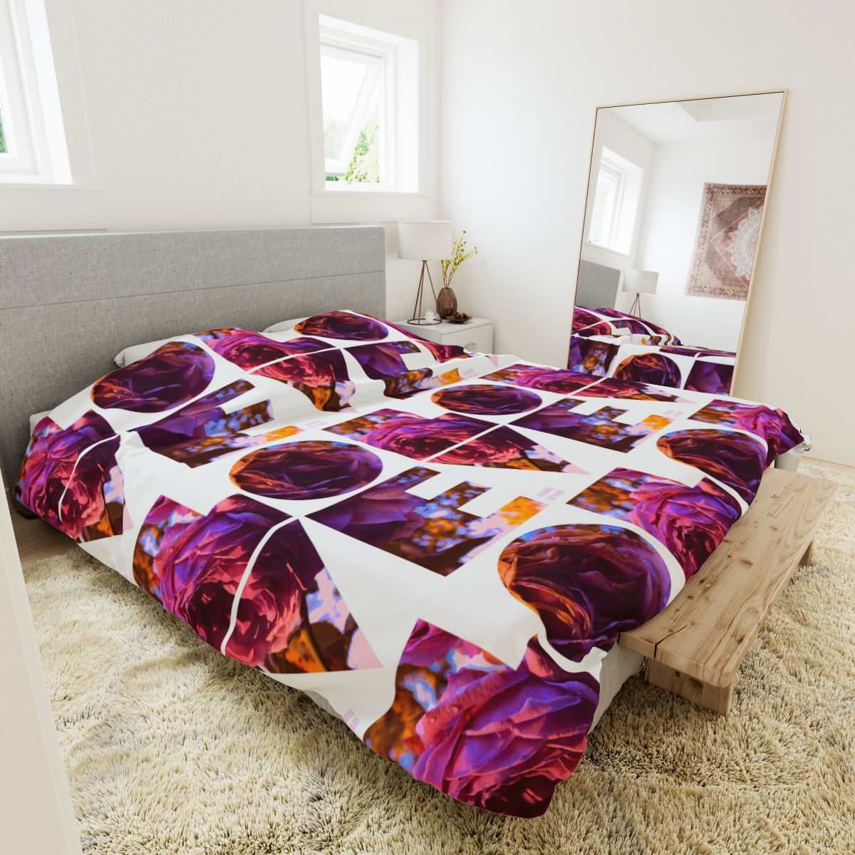 Love and Roses Duvet Cover (3 sizes)