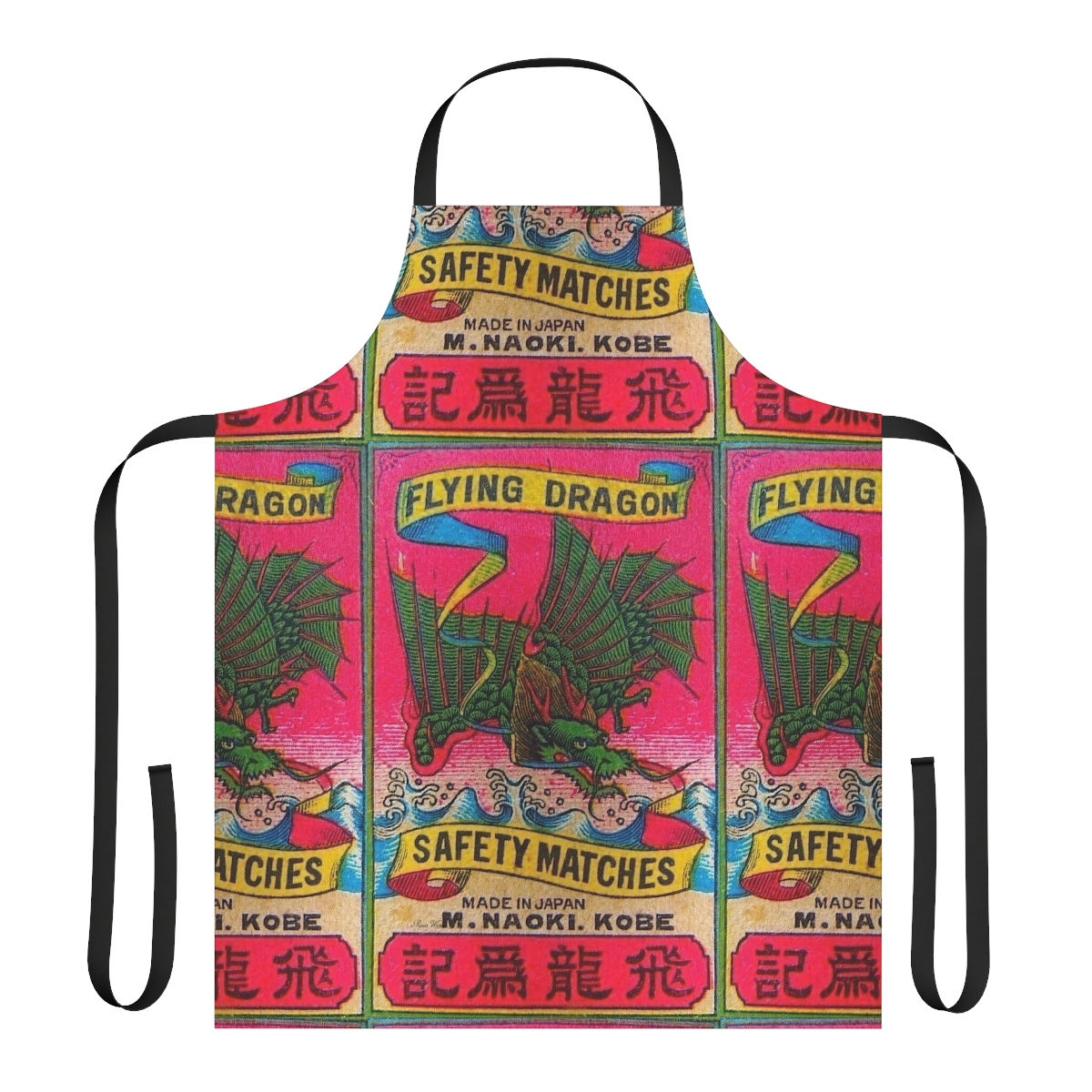 Japanese (Kobe) Flying Dragon Vintage Matchbox Apron 