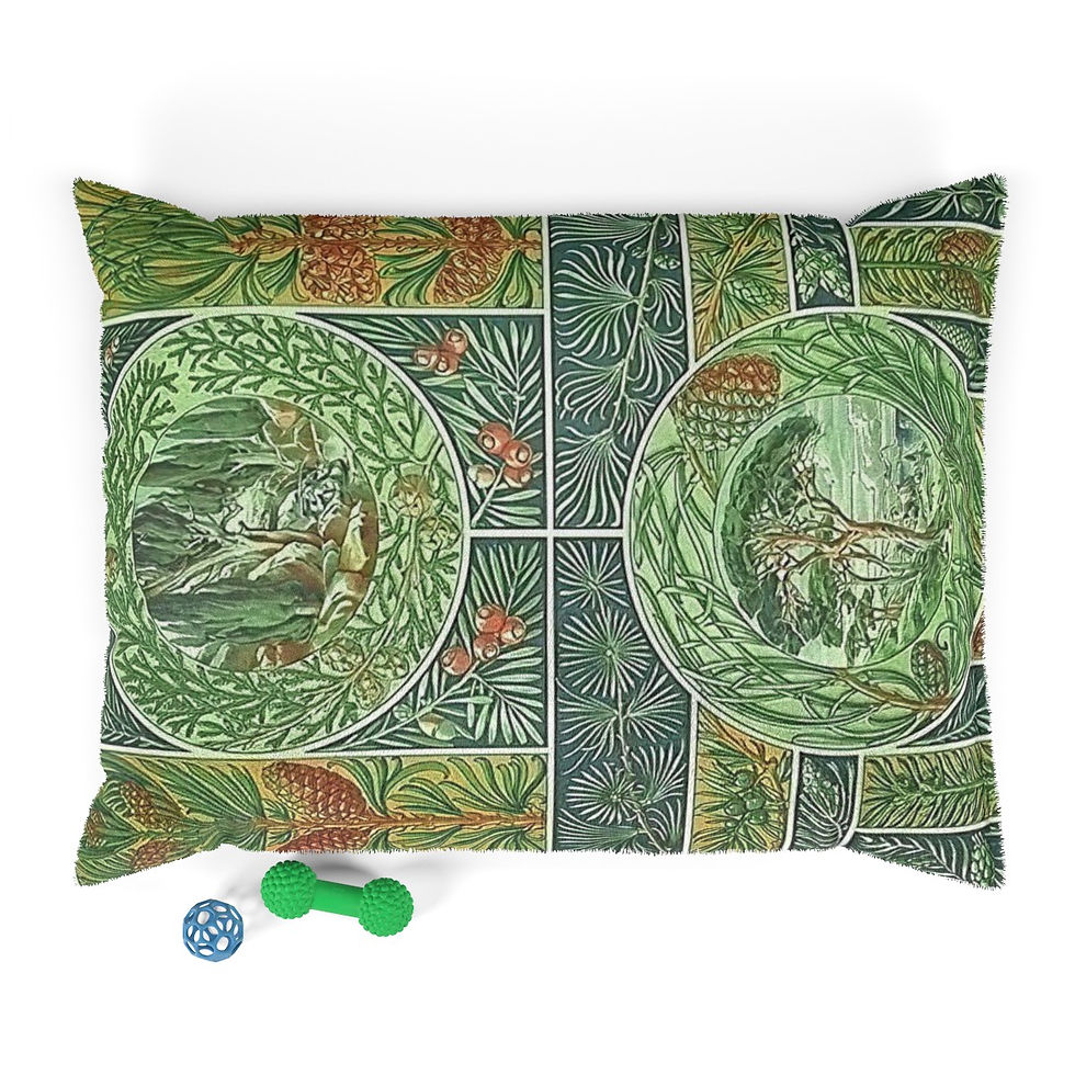 Thumbnail: Conifer Collage Pet Bed (3 variants)