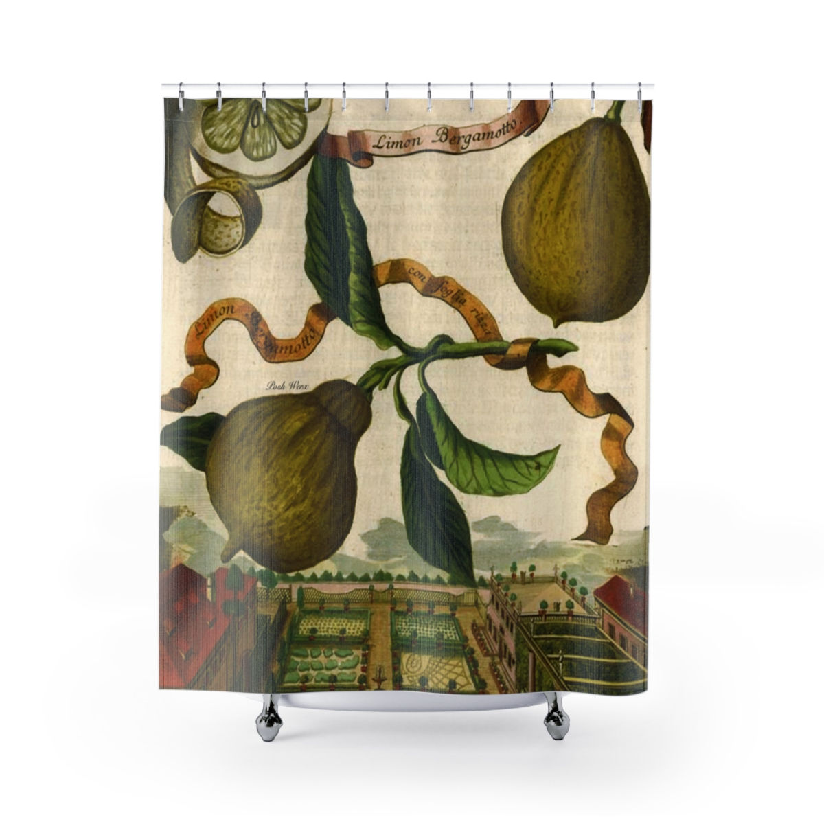 Italian Lemon Farm Shower Curtain (1 size)