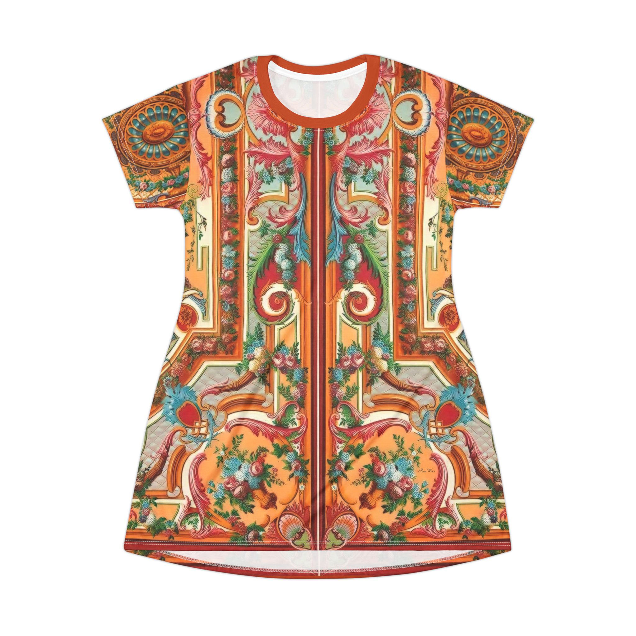 Fancy Flourish T-Shirt Dress / Tunic / Sleep Shirt (6 sizes)