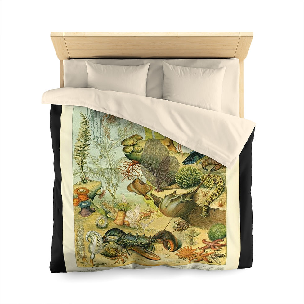 Thumbnail: Sea Creatures Microfiber Duvet Cover (2 variants)