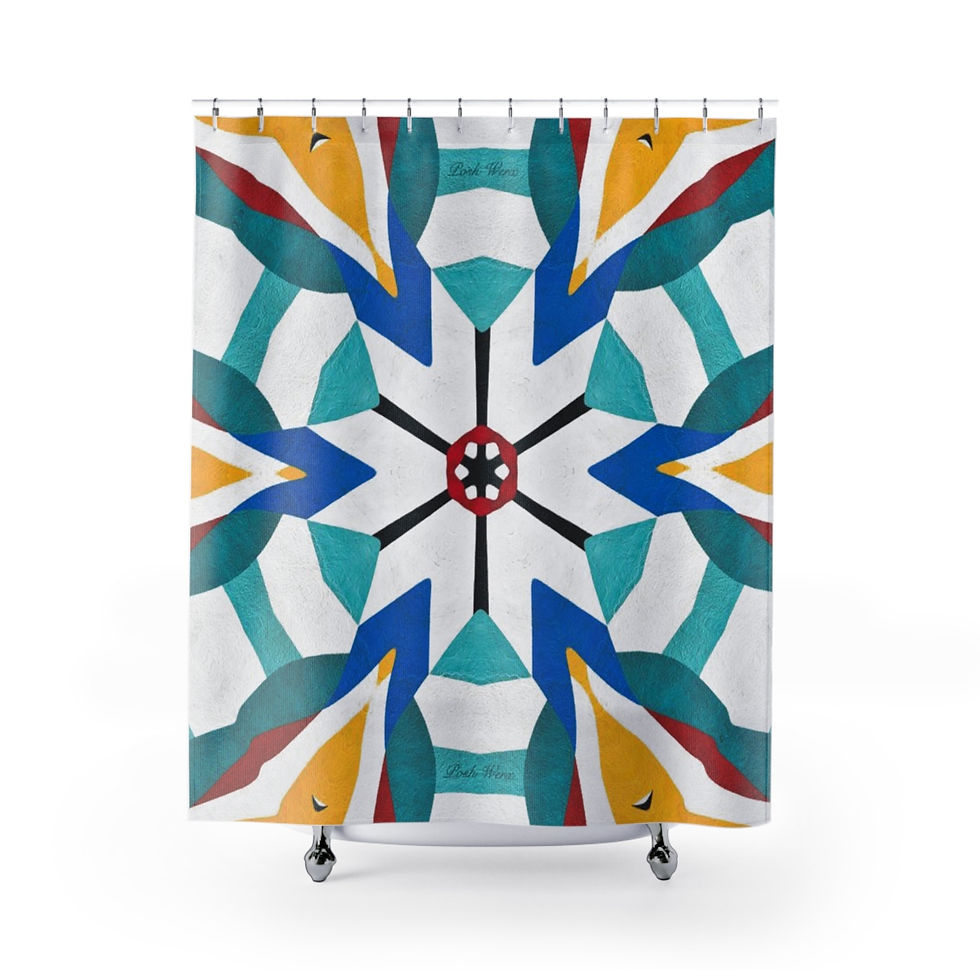 Bold Modern Painting Shower Curtain