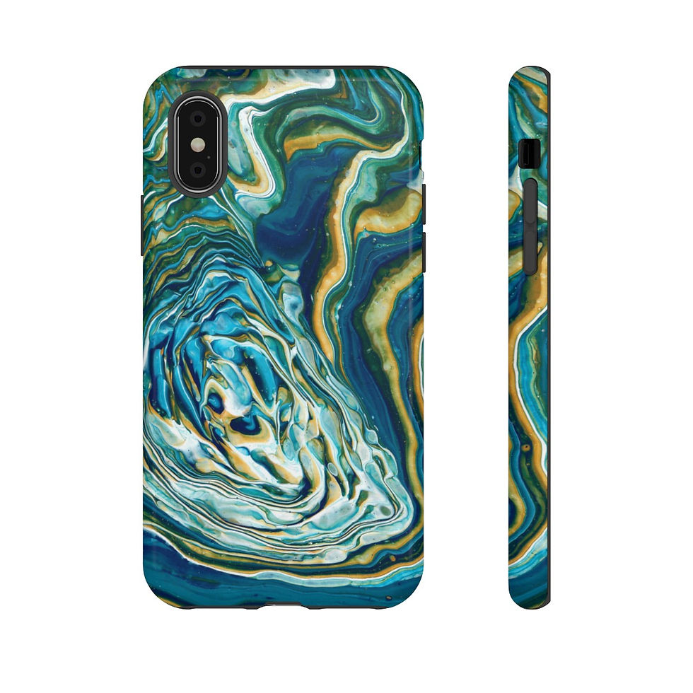 Thumbnail: Watery Blues Tough Phone Cases (23 variants)