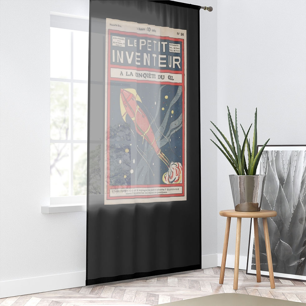 The Little Inventor Window Curtain (1 variant)