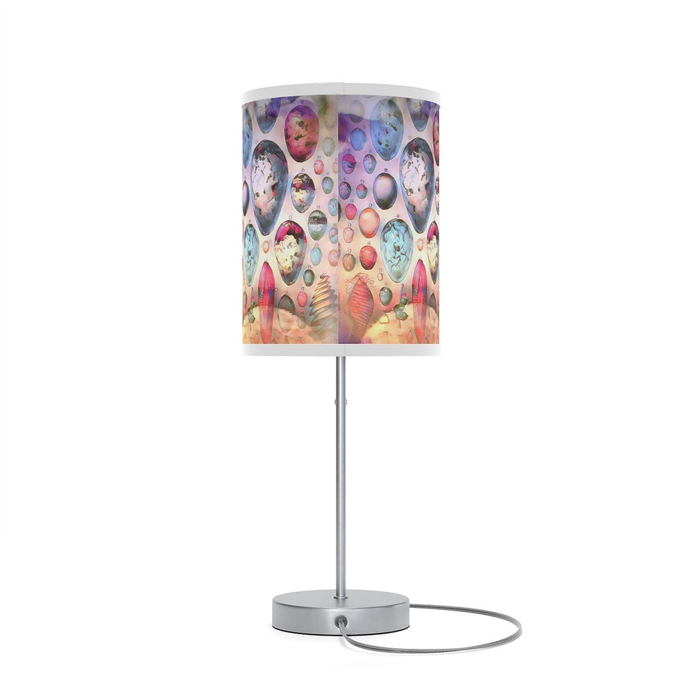 Thumbnail: Pastel Bird Eggs Lamp on a Stand, US|CA plug