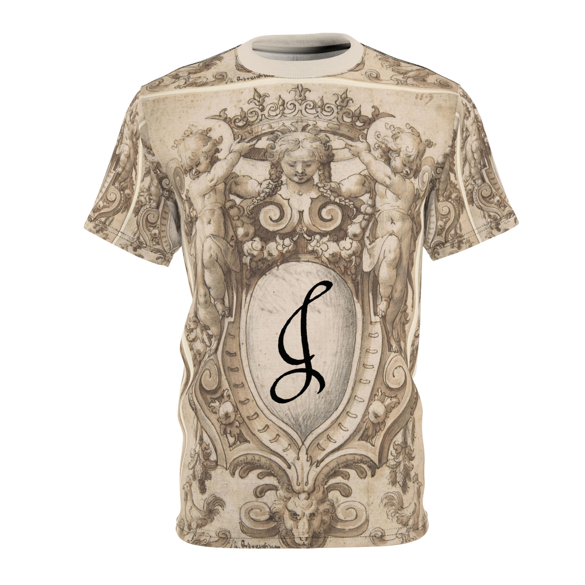 Monogram Single Initial Letter J Unisex Shirt (5 sizes)