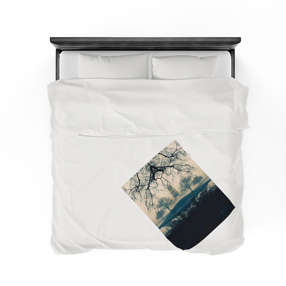 Thumbnail: Cyano Island -  Award Winning Photographer Velveteen Plush Blanket (3 variants)