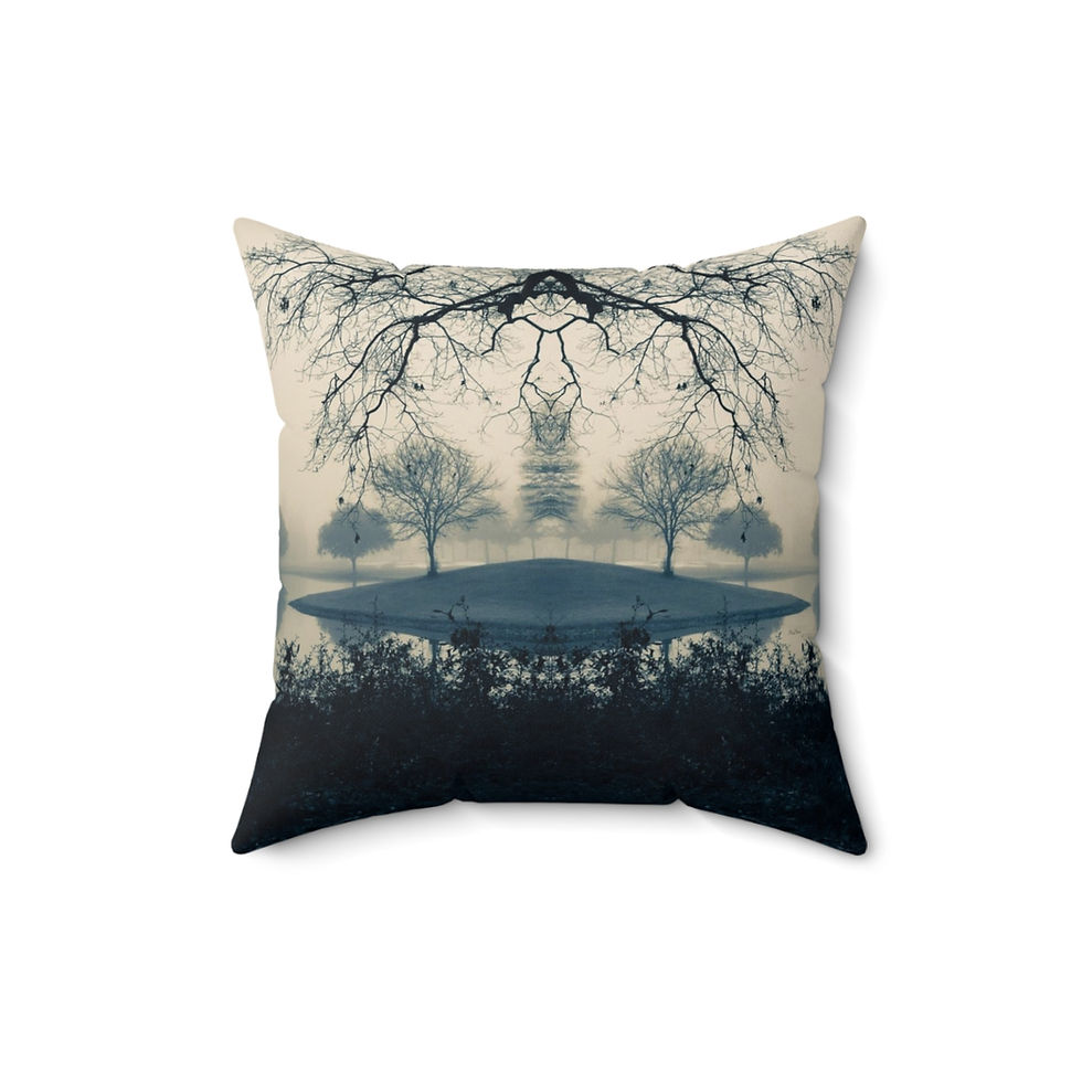 Thumbnail: Cyano Island Faux Suede Square Pillow (4 sizes)