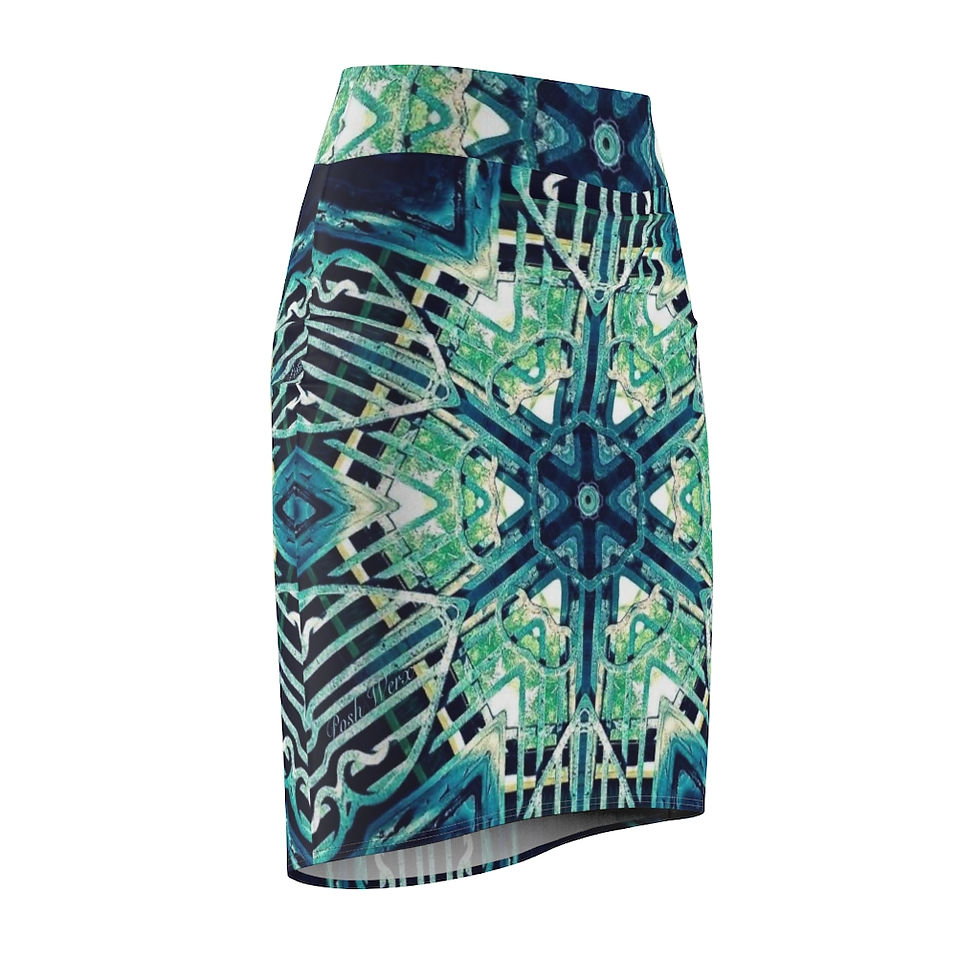 Thumbnail: Deco Patina Iron Women's Pencil Skirts (6 variants)
