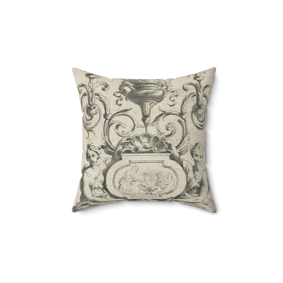 Thumbnail:  Renaissance Ladies Spun Polyester Square Pillow (4 sizes)