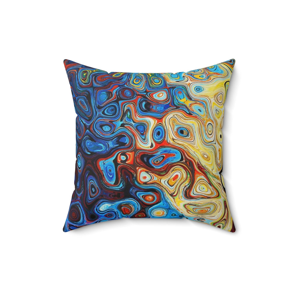 Thumbnail: Italian Marble Paper Spun Polyester Square Pillow (4 variants)