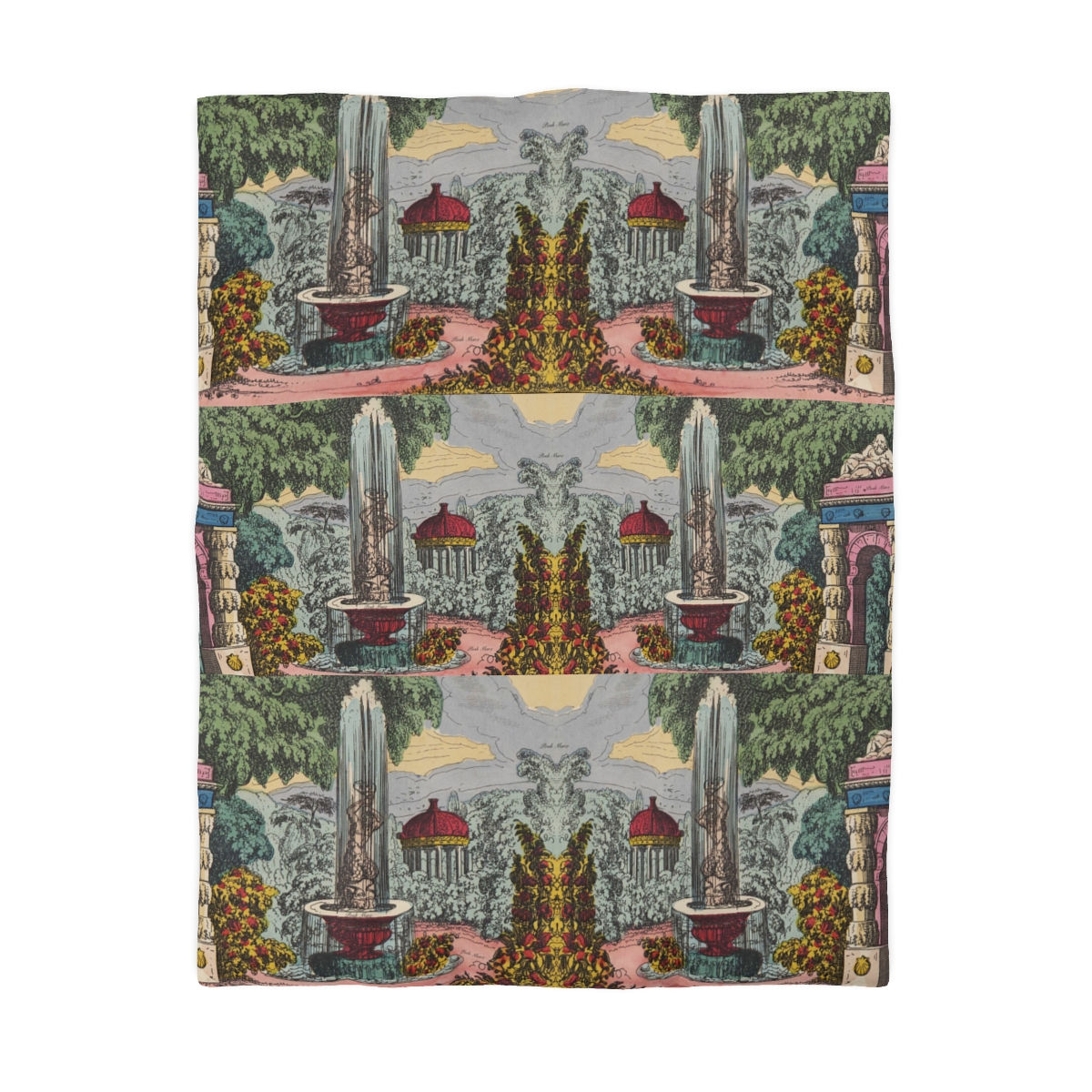 Garden Fountain Microfiber Duvet Cover (2 variants)