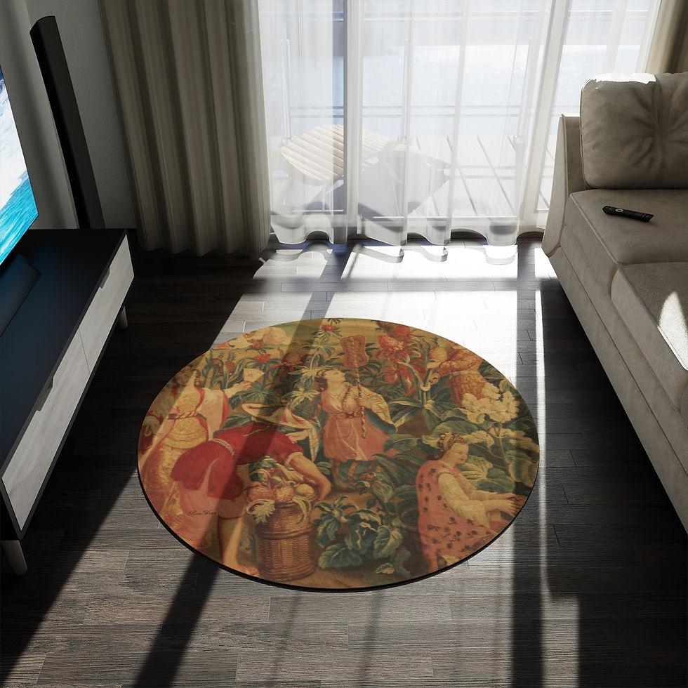 Thumbnail: French Tapestry Round Rug
