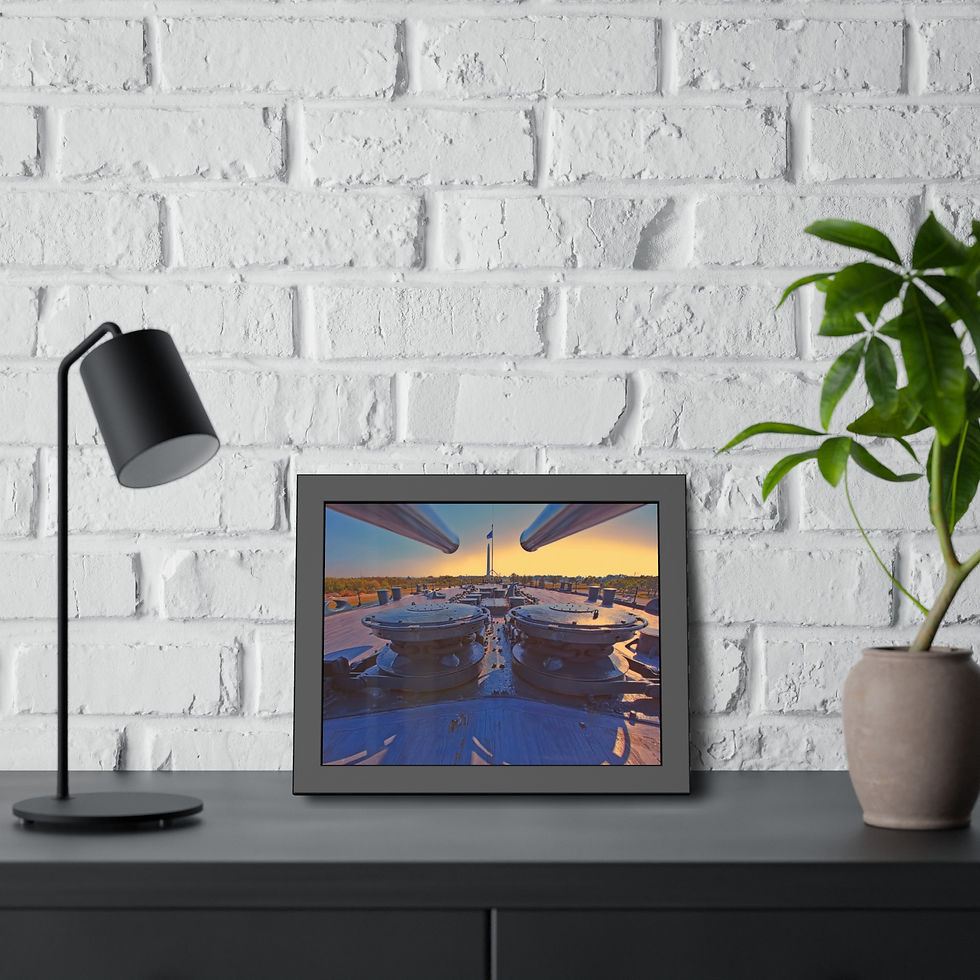 Thumbnail: Nautical Battleship Deck Framed Photo Wall Art (7 variants)
