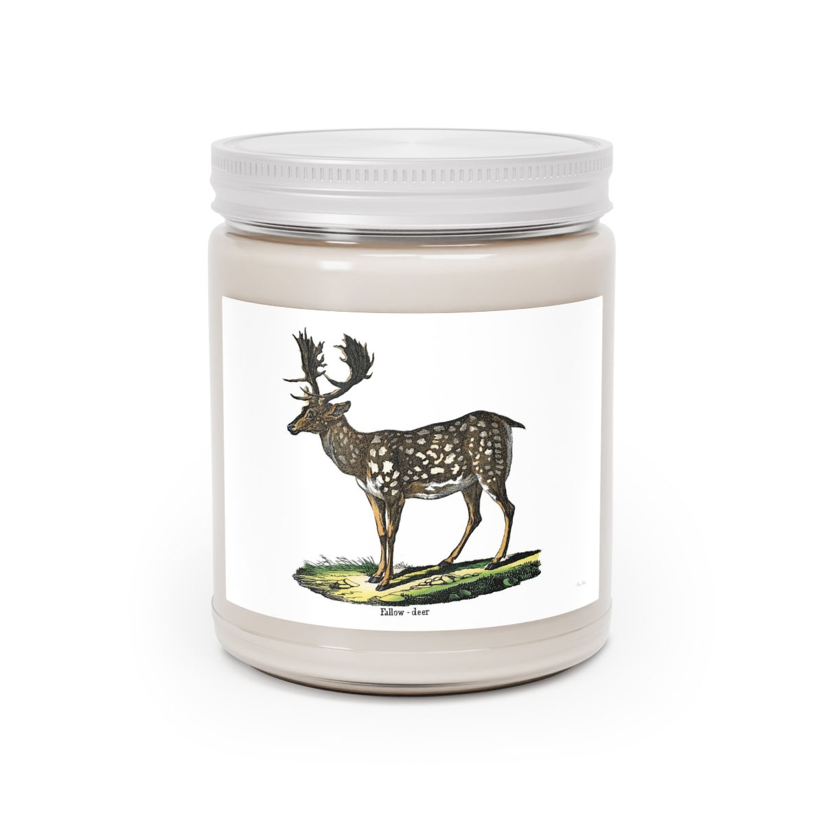 Deer - White Lid Scented Candles, 9oz