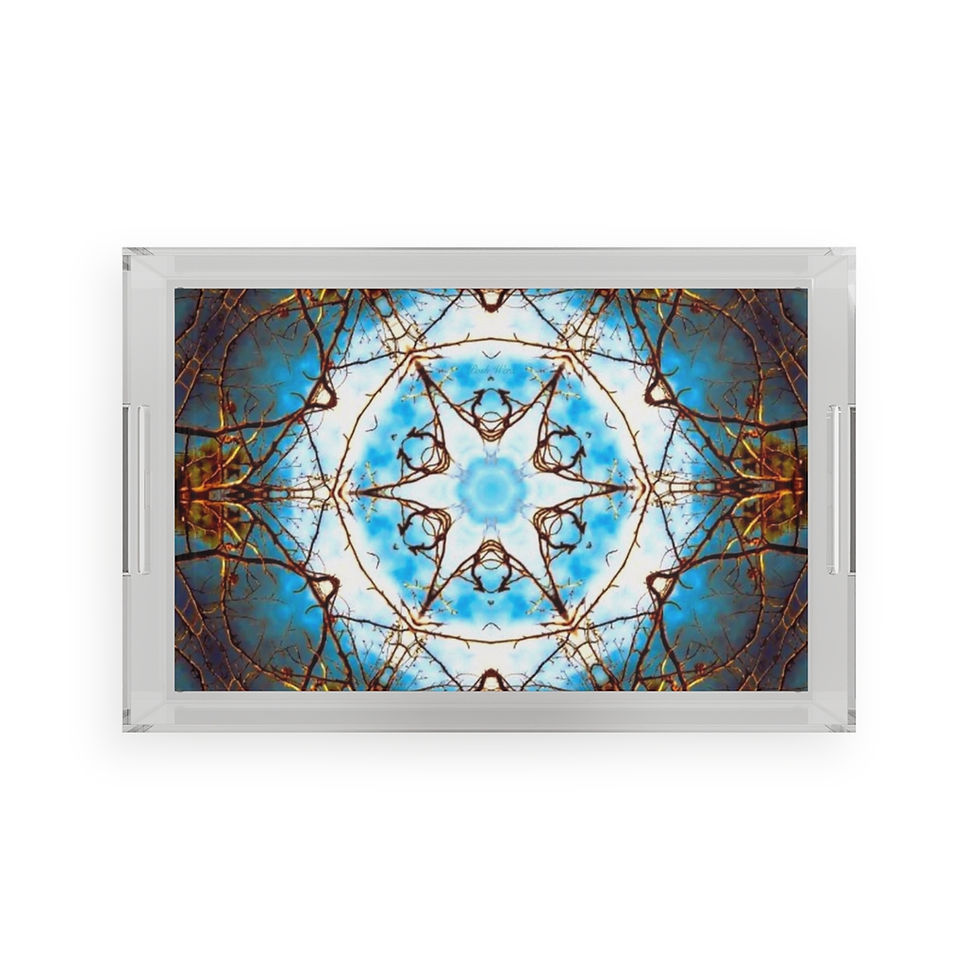 Thumbnail: Winter Branches Acrylic Serving Tray (1 size)