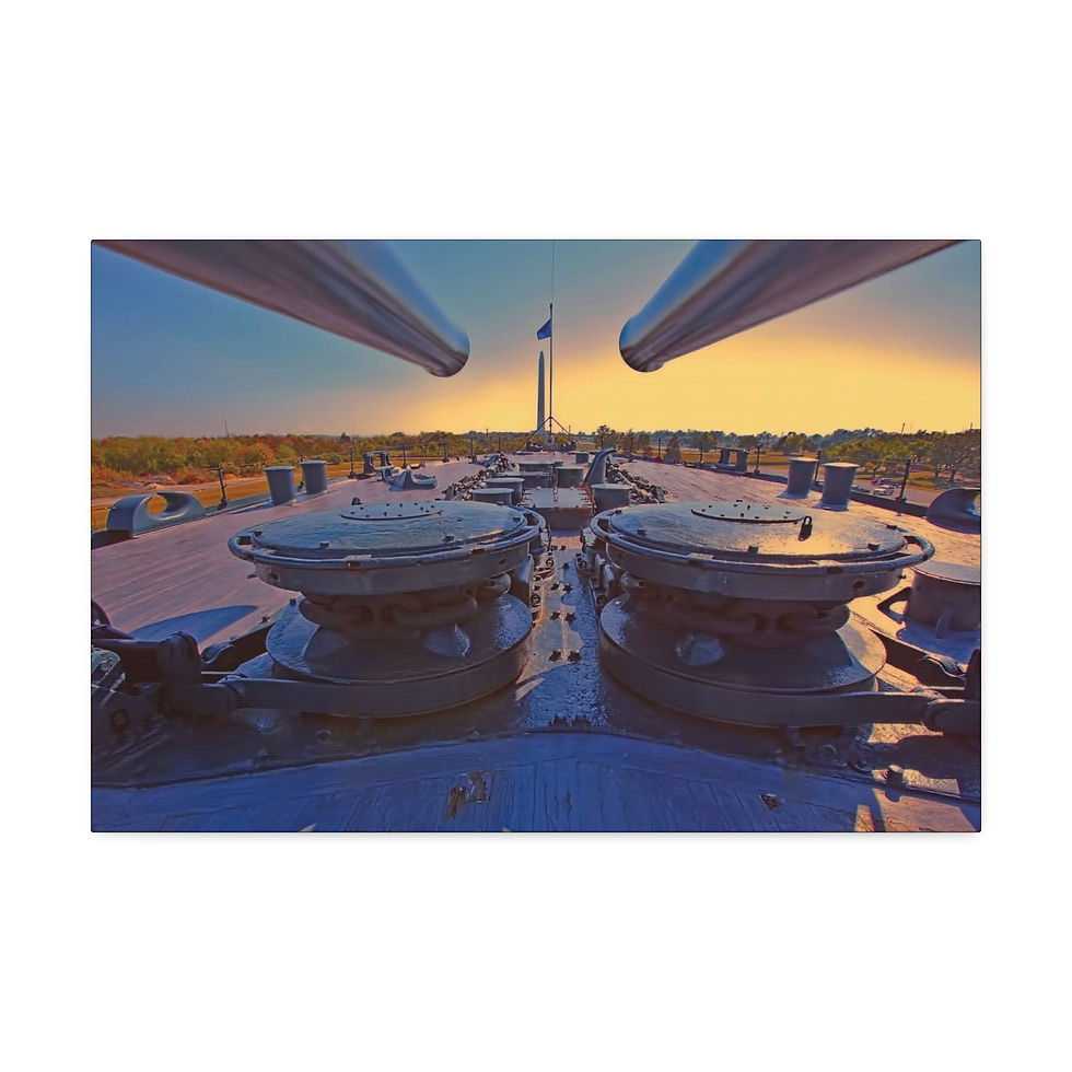 Thumbnail: Battleship Deck Canvas Print — Wall Art, Stretched 1.5'' (7 sizes)