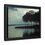 Thumbnail: Lakeside Dawn Framed Matte Canvas Silhouette Wall Art