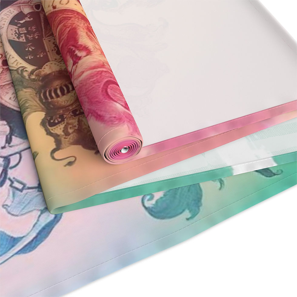 Thumbnail: Lion And Unicorn Heraldry Table Runner (Cotton or Poly - Your Choice) 2 variants