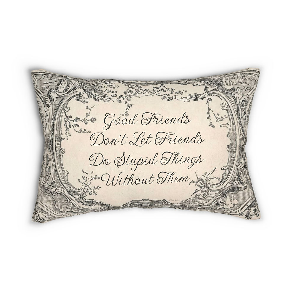 Good Friends - Spun Polyester Lumbar Pillow