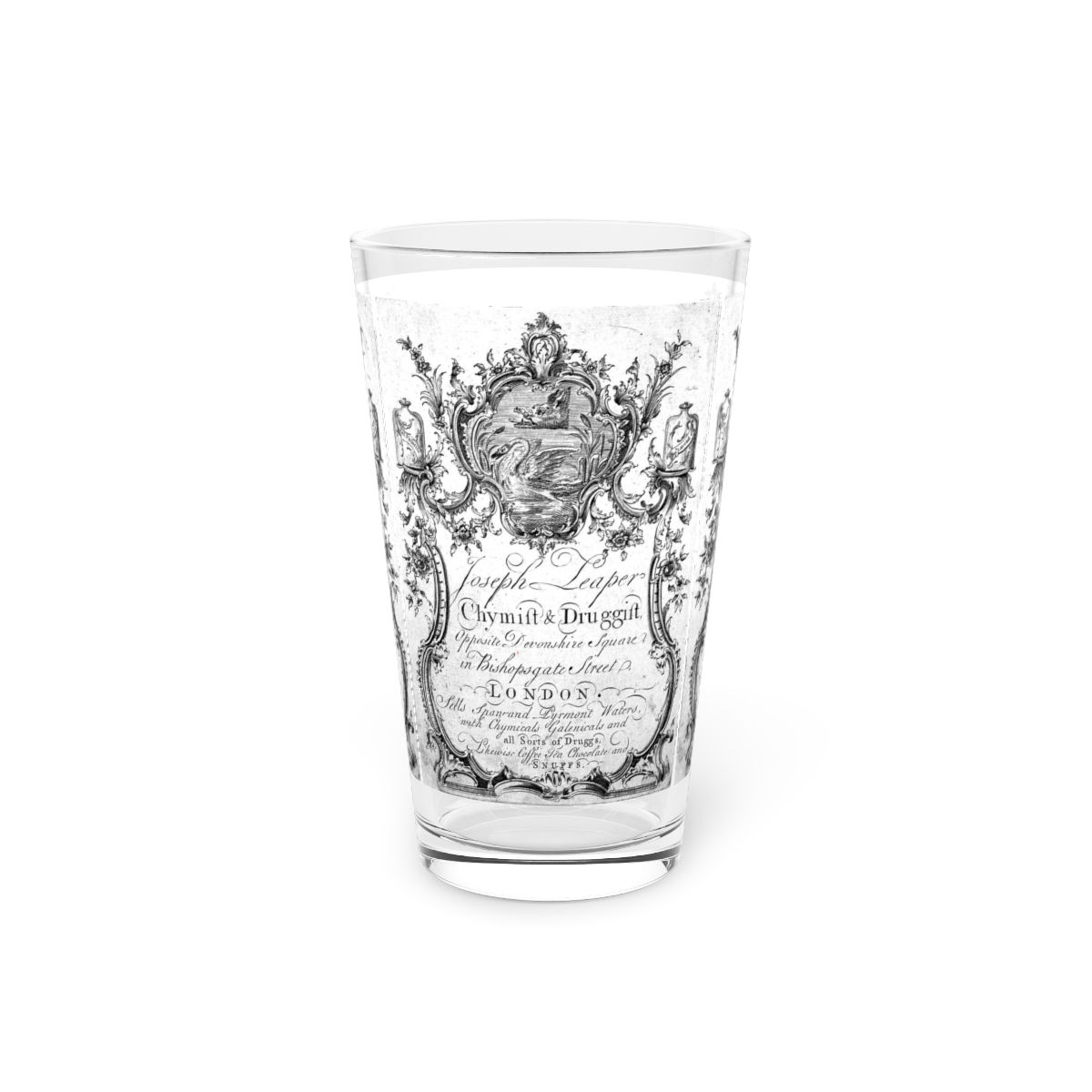 Antique Druggist Single Pint Glass, 16oz