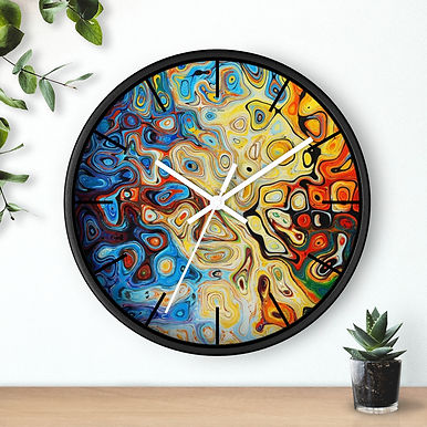 Italian Marbled Paper Wall Clock by Posh Werx