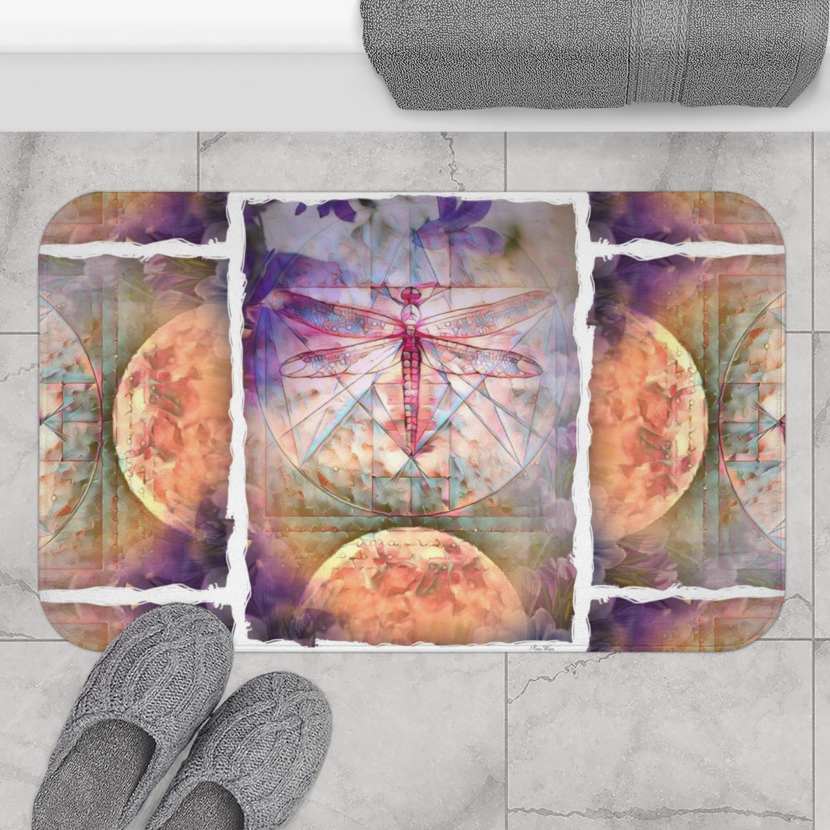 Dragonfly Moon Bath Mat (2 variants)