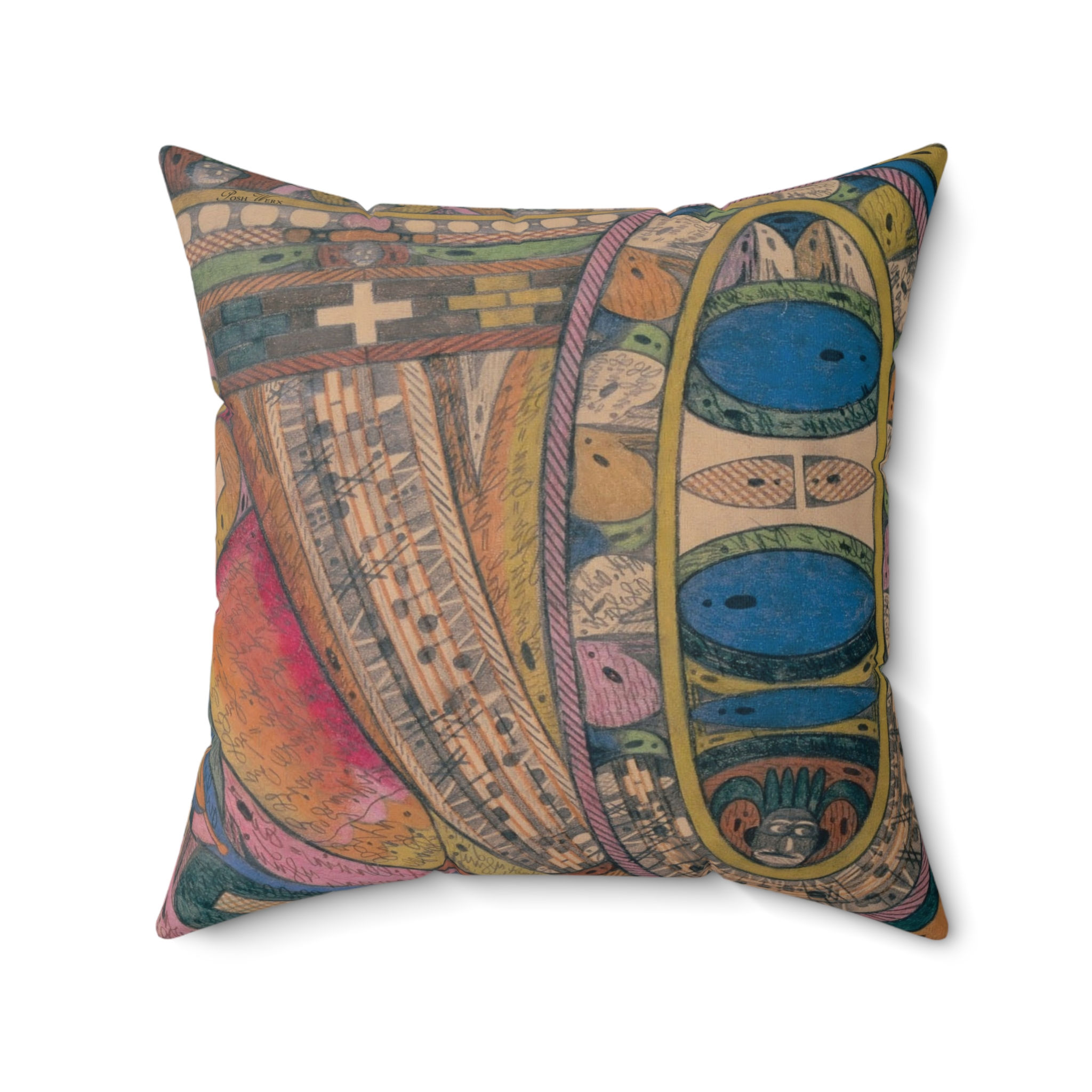 Primitive Tribute 2 Spun Polyester Square Pillow (4 sizes)