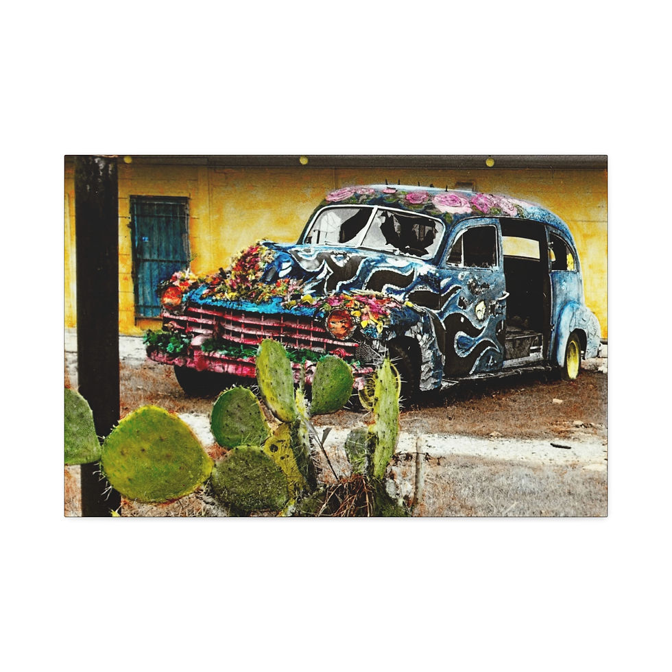 Thumbnail: Vintage Art Car Canvas Wall Art - 1.5" Stretched (7 sizes)