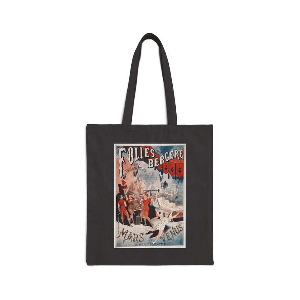 Thumbnail: Folies Bergere Cotton Canvas Tote Bag