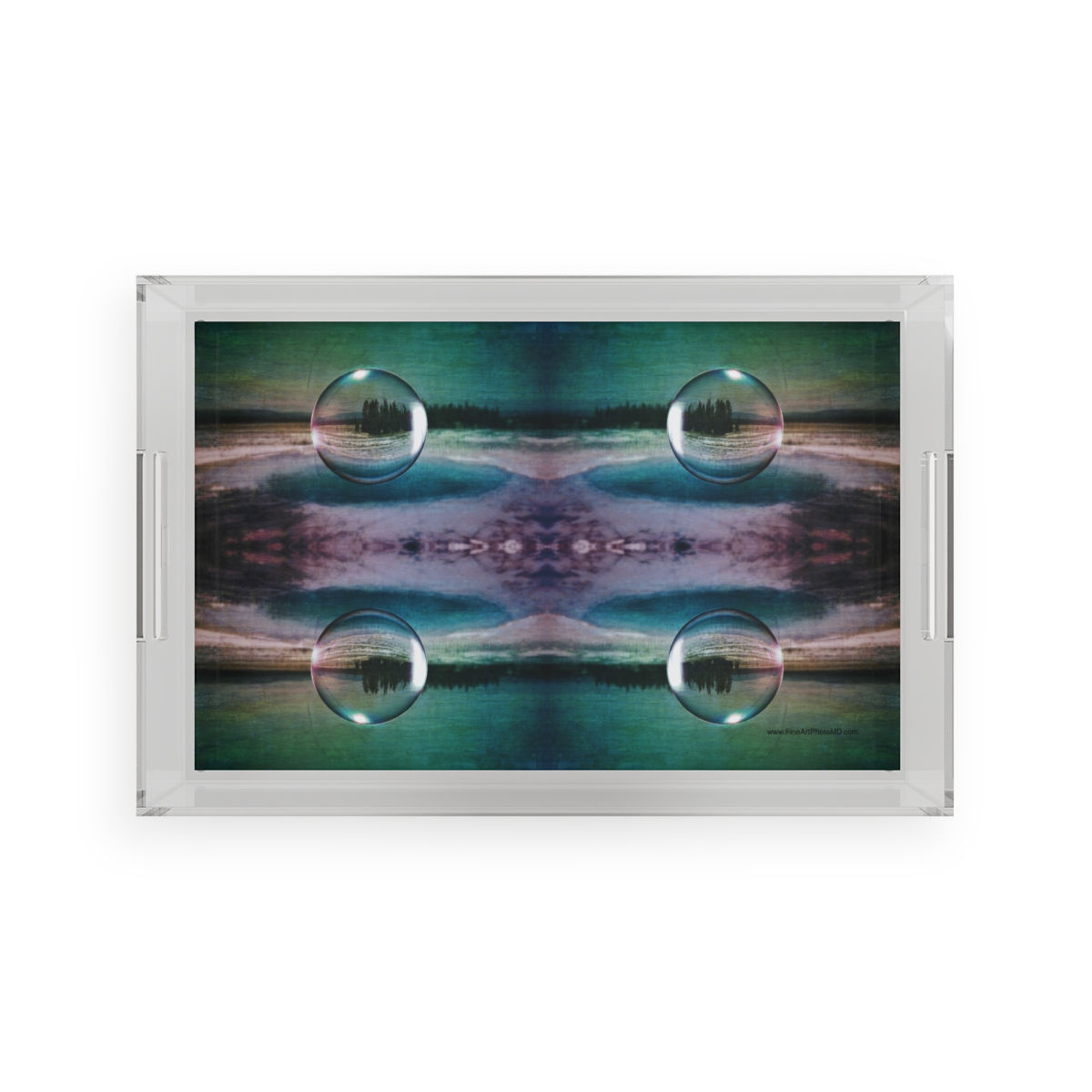 Orb Forest Acrylic Serving Tray