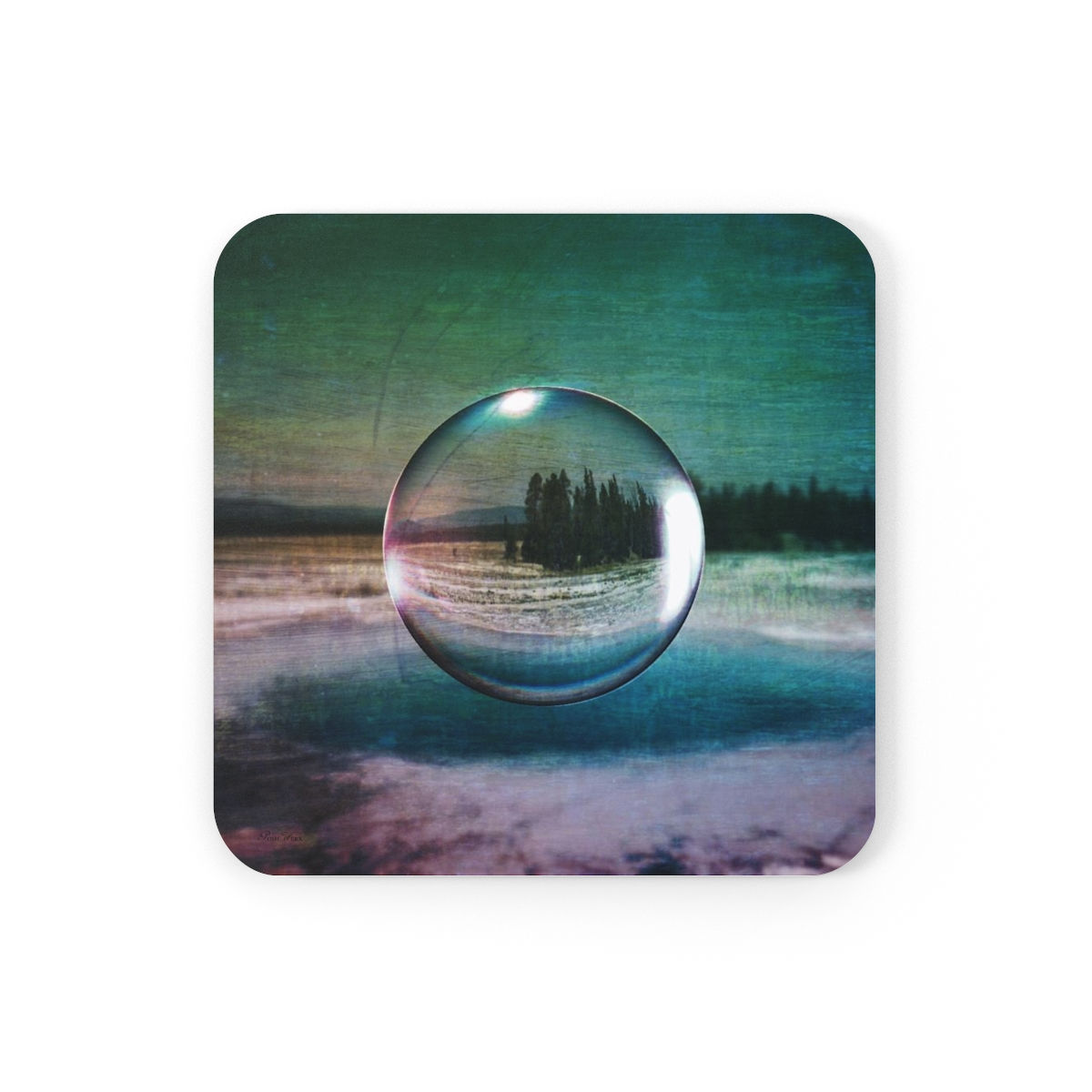 Orb Forest Corkwood Coaster Set (4)